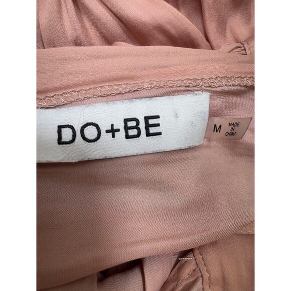 Do + Be Women’s Halter Dress Sz M Tye Neck Romantic Coquette Blush Pink Y2k - Picture 5 of 9